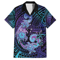 Hawaii Makahiki Turtle Hawaiian Shirt Spiral Polynesian Tattoo LT05 Purple - Polynesian Pride