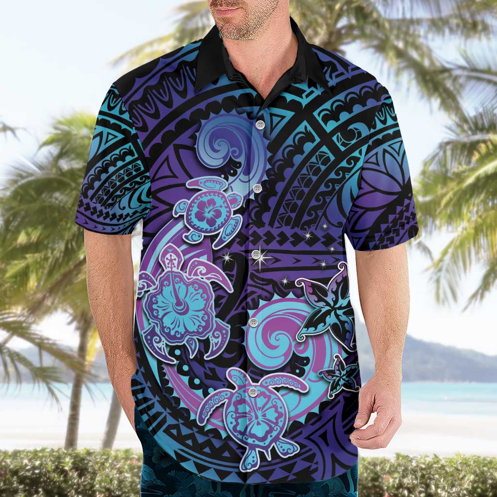 Hawaii Makahiki Turtle Hawaiian Shirt Spiral Polynesian Tattoo LT05 - Polynesian Pride