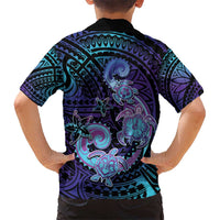 Hawaii Makahiki Turtle Kid Hawaiian Shirt Spiral Polynesian Tattoo