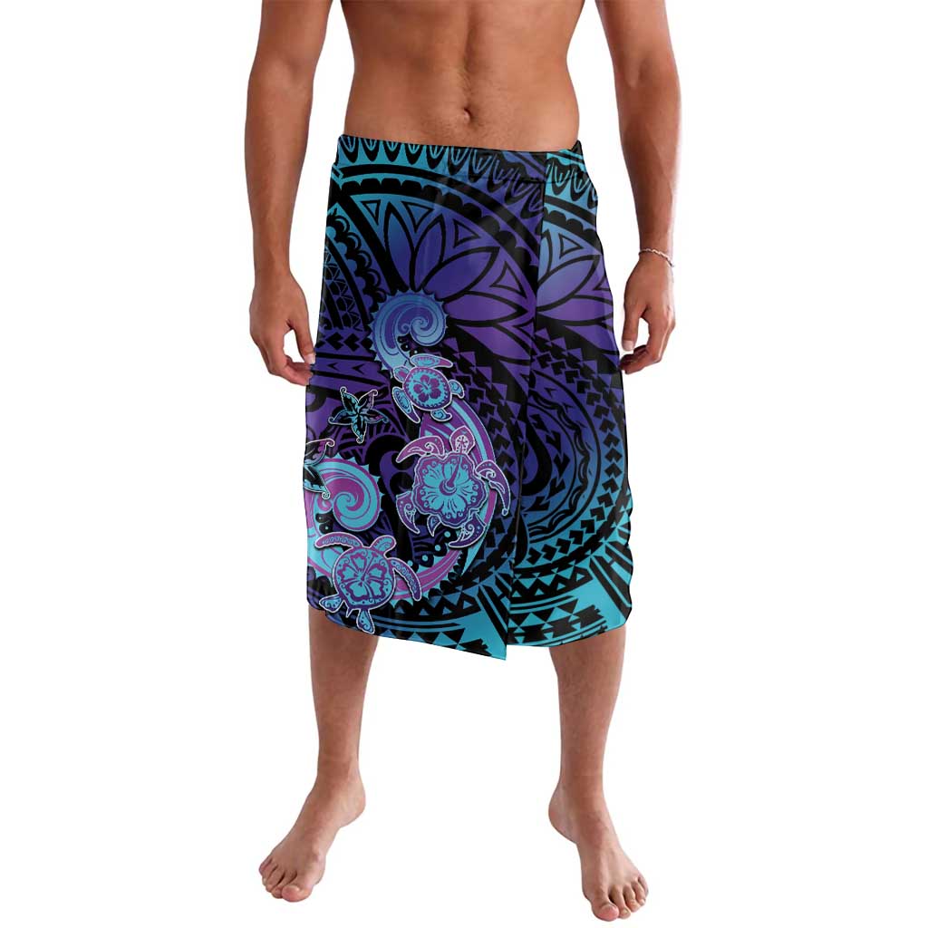 Hawaii Makahiki Turtle Lavalava Spiral Polynesian Tattoo LT05 Purple - Polynesian Pride