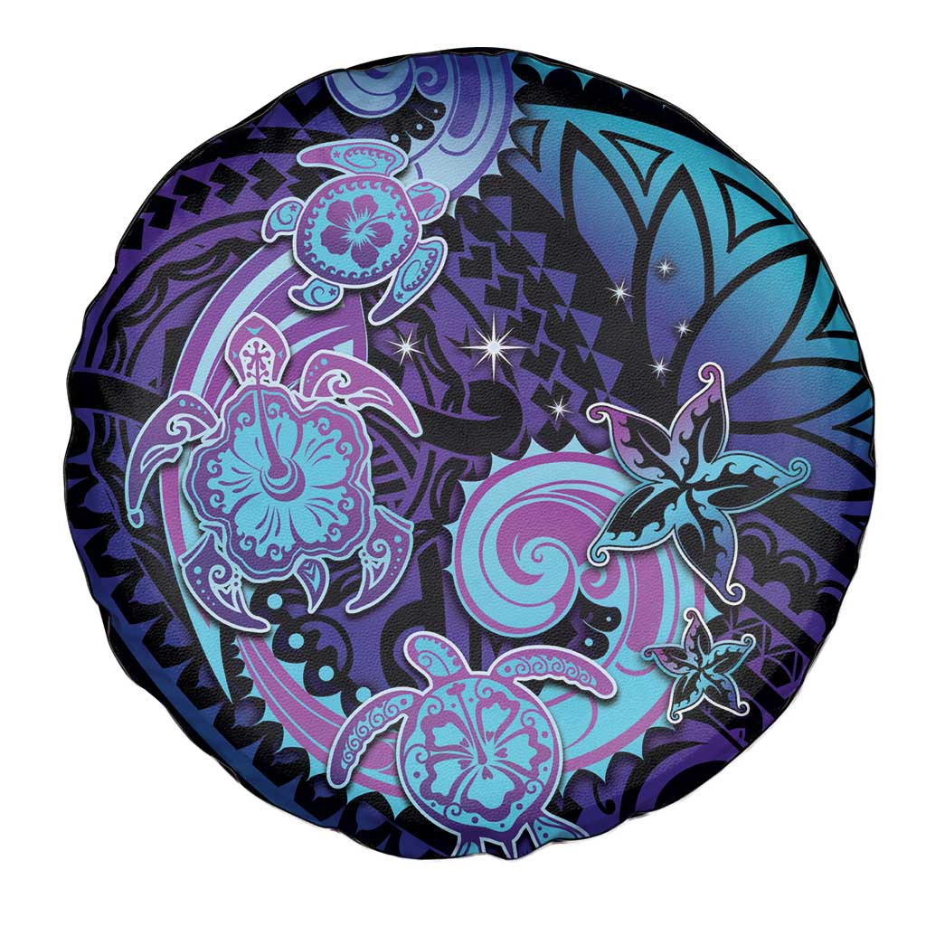 Hawaii Makahiki Turtle Spare Tire Cover Spiral Polynesian Tattoo LT05 - Polynesian Pride