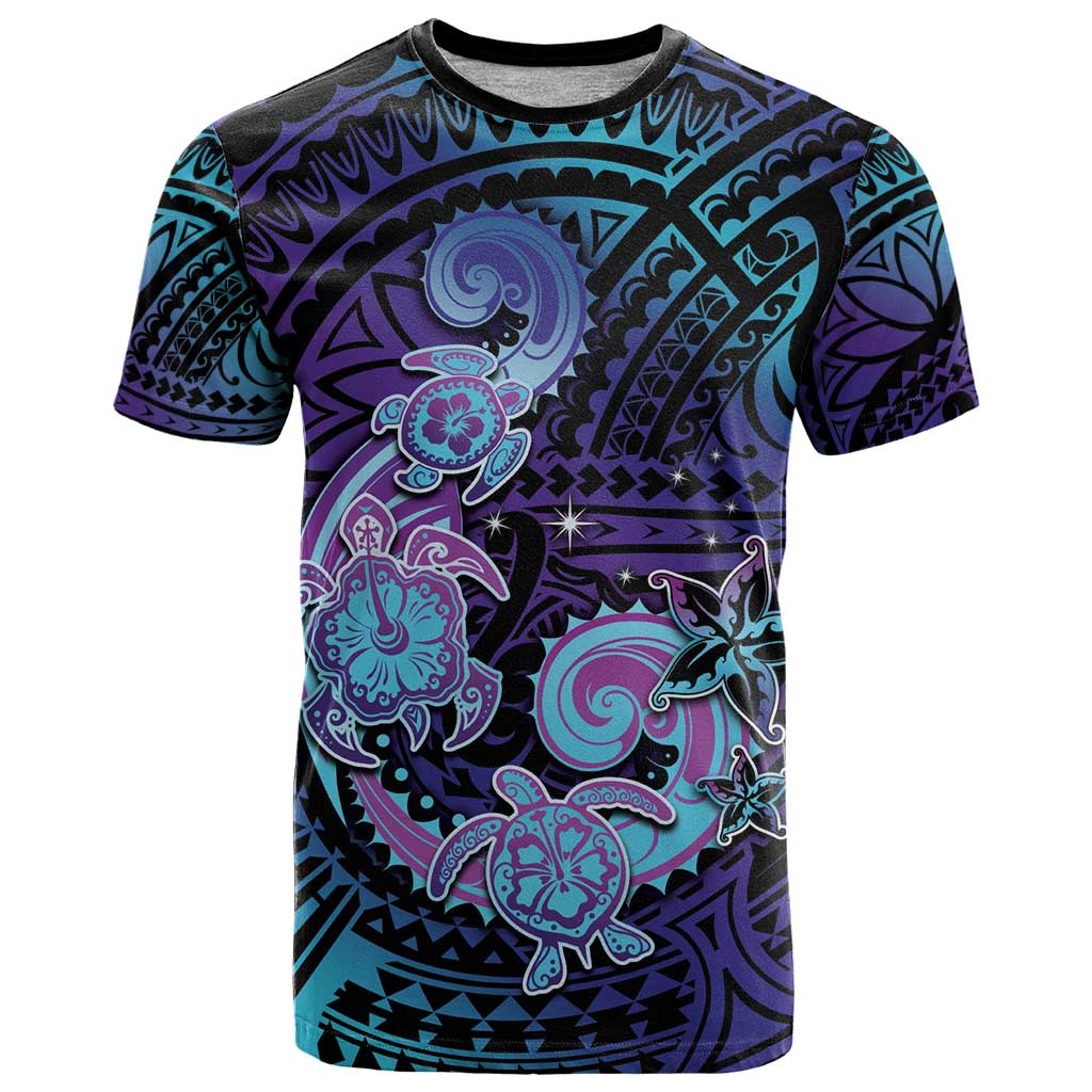 Hawaii Makahiki Turtle T Shirt Spiral Polynesian Tattoo