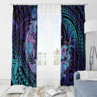 Hawaii Makahiki Turtle Window Curtain Spiral Polynesian Tattoo LT05 - Polynesian Pride