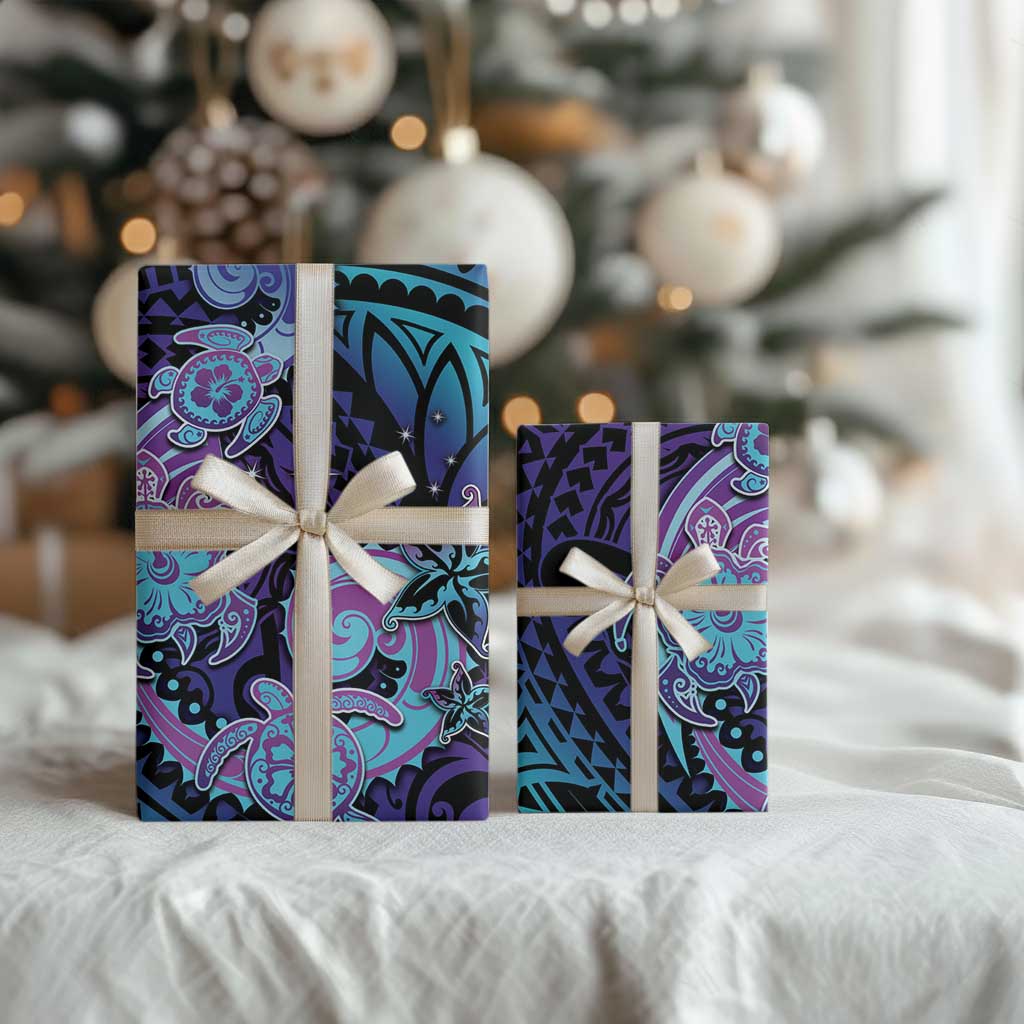 Hawaii Makahiki Turtle Wrapping Paper Spiral Polynesian Tattoo LT05 - Polynesian Pride