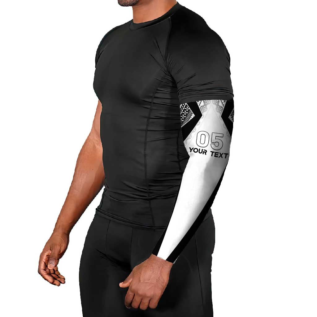 Custom Bula Fiji Football Arm Sleeves Go Champions - Polynesian Pride
