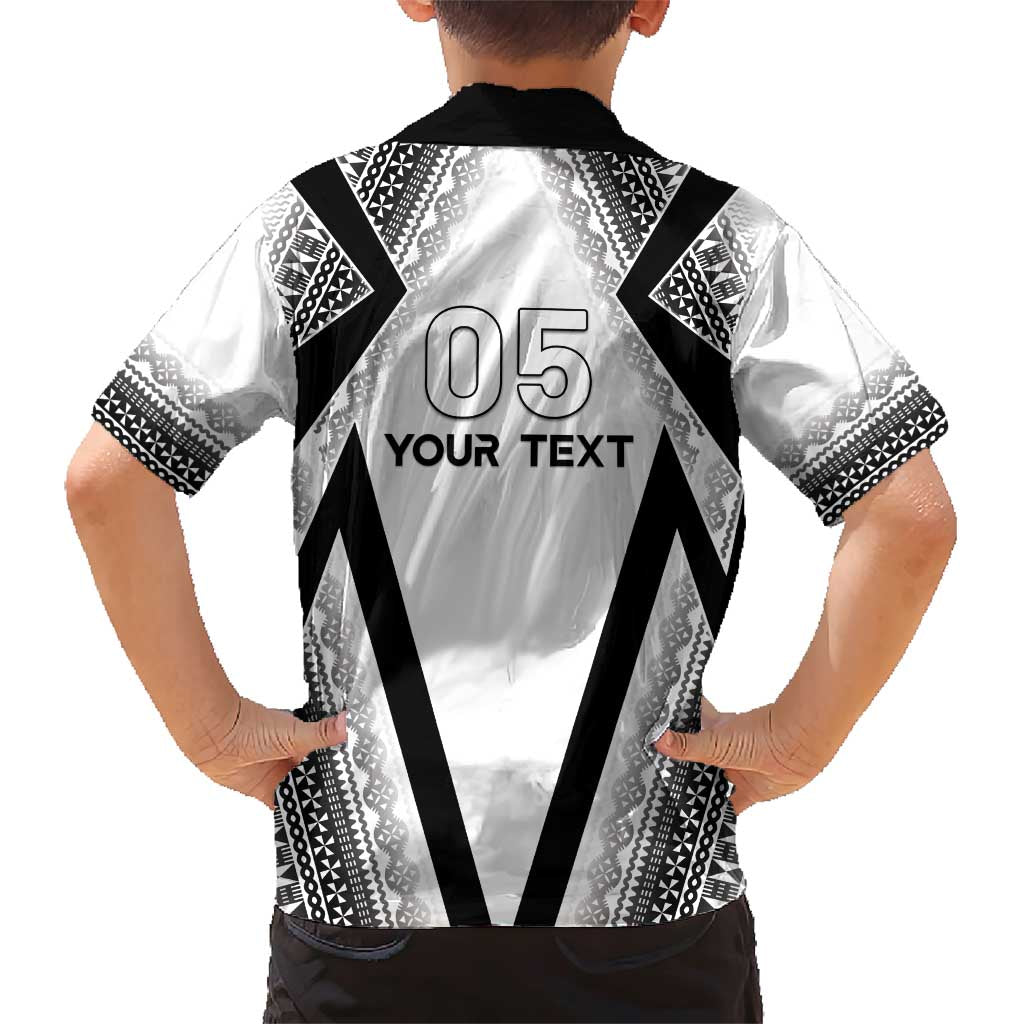 Custom Bula Fiji Football Family Matching Short Sleeve Bodycon Dress and Hawaiian Shirt Go Champions - Polynesian Pride