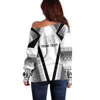 Custom Bula Fiji Football Off Shoulder Sweater Go Champions - Polynesian Pride