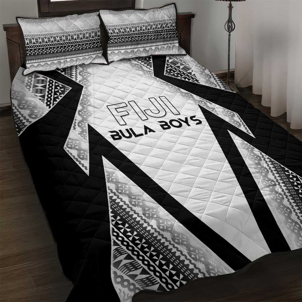 Bula Fiji Football Quilt Bed Set Go Champions - Polynesian Pride