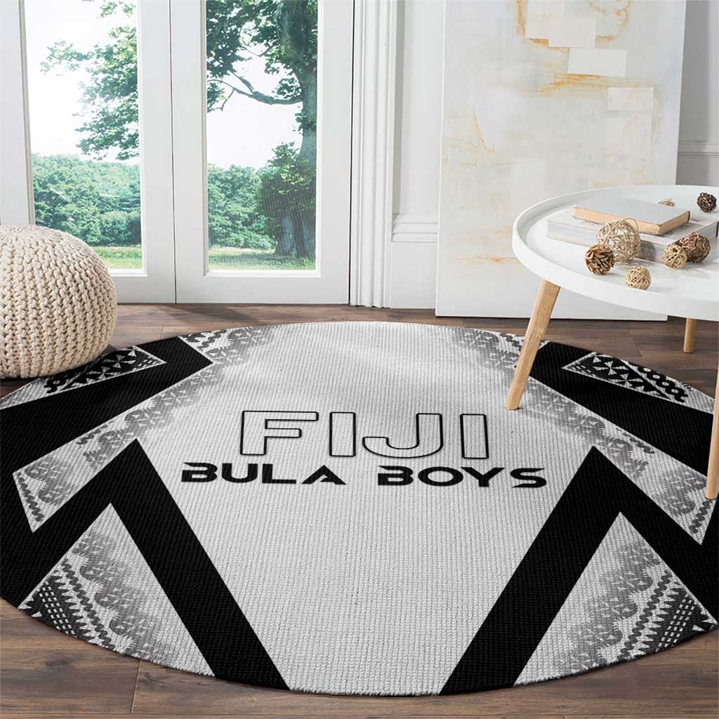 Bula Fiji Football Round Carpet Go Champions - Polynesian Pride
