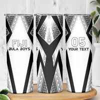 Custom Bula Fiji Football Skinny Tumbler Go Champions - Polynesian Pride