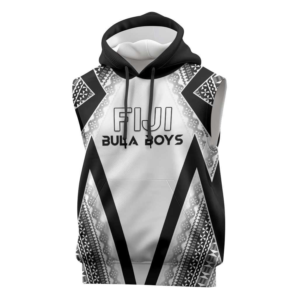 Custom Bula Fiji Football Sleeveless Hoodie Go Champions - Polynesian Pride