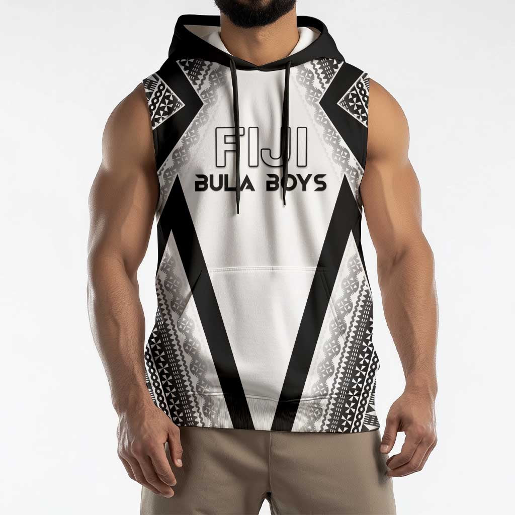 Custom Bula Fiji Football Sleeveless Hoodie Go Champions - Polynesian Pride