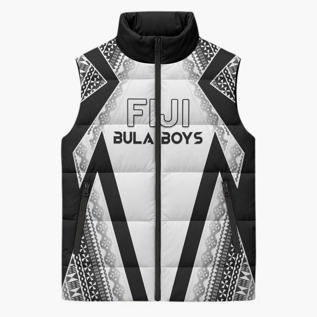 Custom Bula Fiji Football Sleeveless Puffer Jacket Go Champions - Polynesian Pride