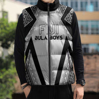 Custom Bula Fiji Football Sleeveless Puffer Jacket Go Champions - Polynesian Pride