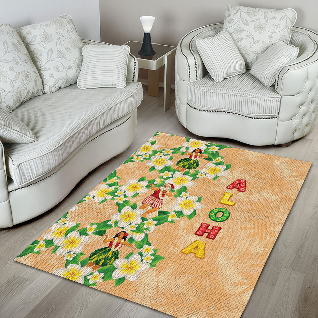 Aloha Hawaii Chilly Christmas Area Rug Tropical Vibes LT05 - Polynesian Pride