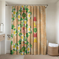 Aloha Hawaii Chilly Christmas Bathroom Set Tropical Vibes LT05 Shower Curtain Only Beige - Polynesian Pride