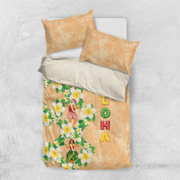 Aloha Hawaii Chilly Christmas Bedding Set Tropical Vibes LT05 US Twin 172cm x 218cm Beige - Polynesian Pride