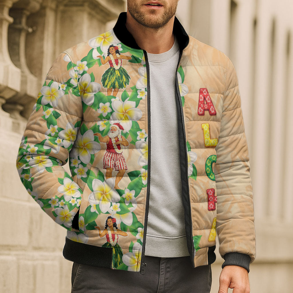 Aloha Hawaii Chilly Christmas Bomber Puffer Jacket Tropical Vibes LT05 - Polynesian Pride