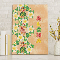 Aloha Hawaii Chilly Christmas Canvas Wall Art Tropical Vibes LT05 Without Frame Beige - Polynesian Pride