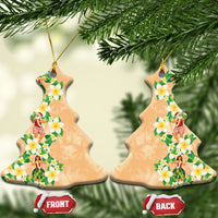 Aloha Hawaii Chilly Christmas Ceramic Ornament Tropical Vibes LT05 Christmas Tree Beige - Polynesian Pride
