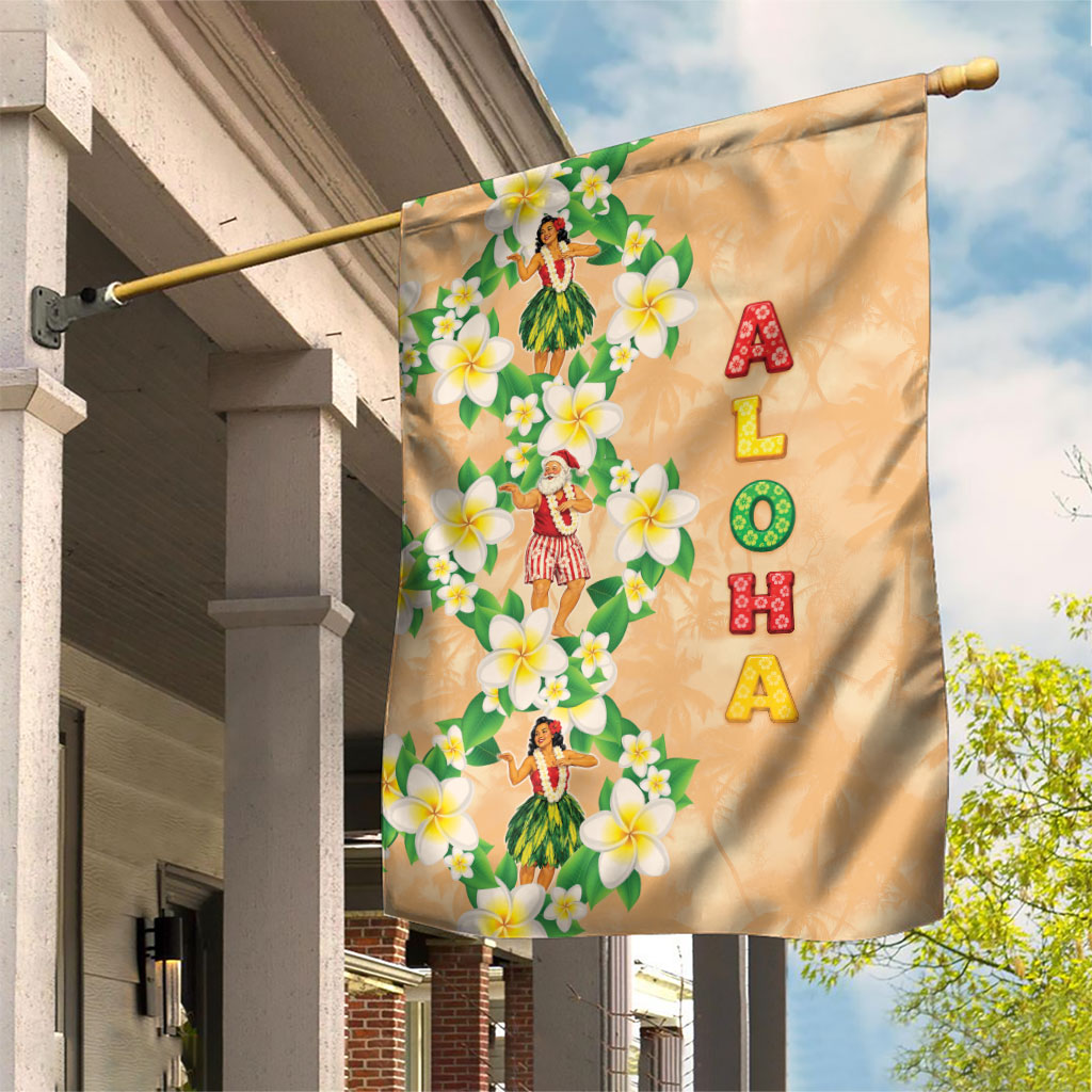 Aloha Hawaii Chilly Christmas Garden Flag Tropical Vibes LT05 House Flag Beige - Polynesian Pride