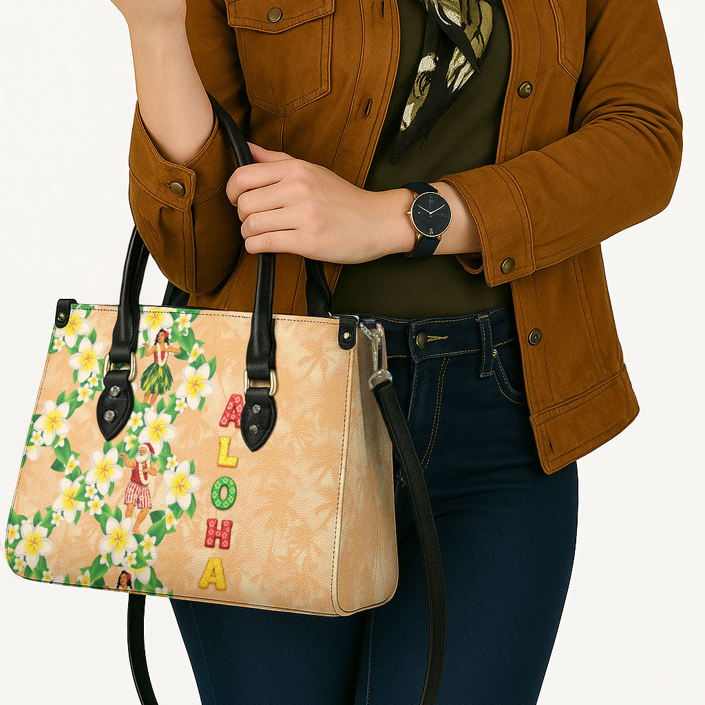 Aloha Hawaii Chilly Christmas Leather Bag Tropical Vibes LT05 - Polynesian Pride