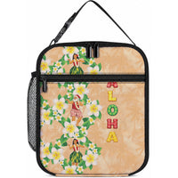 Aloha Hawaii Chilly Christmas Lunch Bag Tropical Vibes LT05 10.2 × 8.3 × 4.3 inch Beige - Polynesian Pride