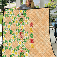 Aloha Hawaii Chilly Christmas Quilt Tropical Vibes LT05 Beige - Polynesian Pride
