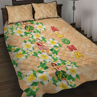 Aloha Hawaii Chilly Christmas Quilt Bed Set Tropical Vibes LT05 Beige - Polynesian Pride