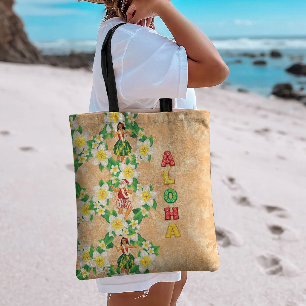 Aloha Hawaii Chilly Christmas Tote Bag Tropical Vibes LT05 - Polynesian Pride