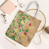 Aloha Hawaii Chilly Christmas Tote Bag Tropical Vibes LT05 White Strap One Size Beige - Polynesian Pride