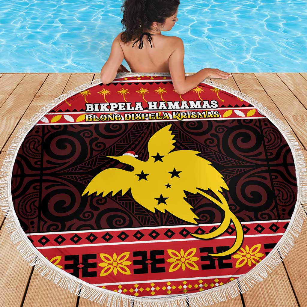 Papua New Guinea Christmas Beach Blanket Santa Raggiana LT05 - Polynesian Pride