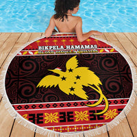 Papua New Guinea Christmas Beach Blanket Santa Raggiana LT05 - Polynesian Pride