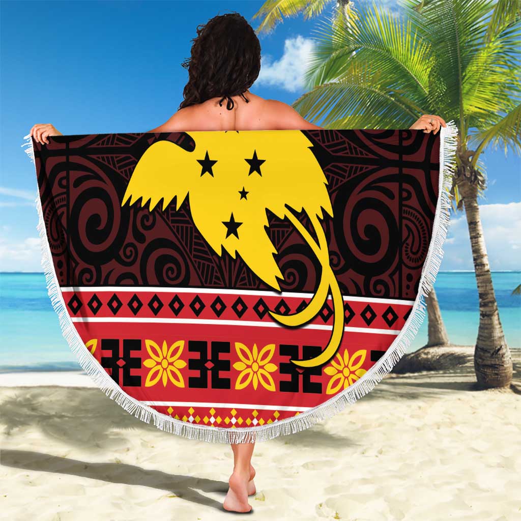 Papua New Guinea Christmas Beach Blanket Santa Raggiana LT05 - Polynesian Pride