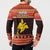 Papua New Guinea Christmas Button Sweatshirt Santa Raggiana