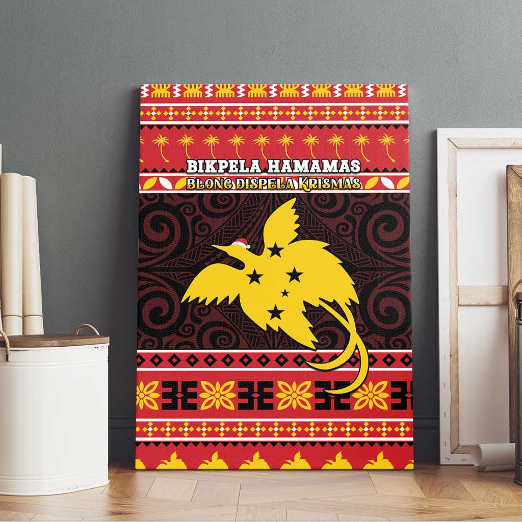 Papua New Guinea Christmas Canvas Wall Art Santa Raggiana LT05 - Polynesian Pride