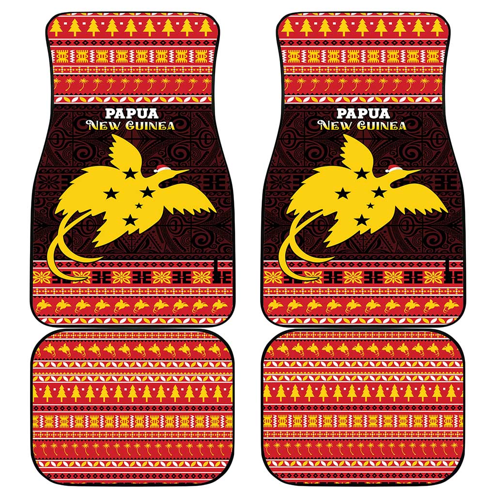 Papua New Guinea Christmas Car Mats Santa Raggiana LT05 - Polynesian Pride