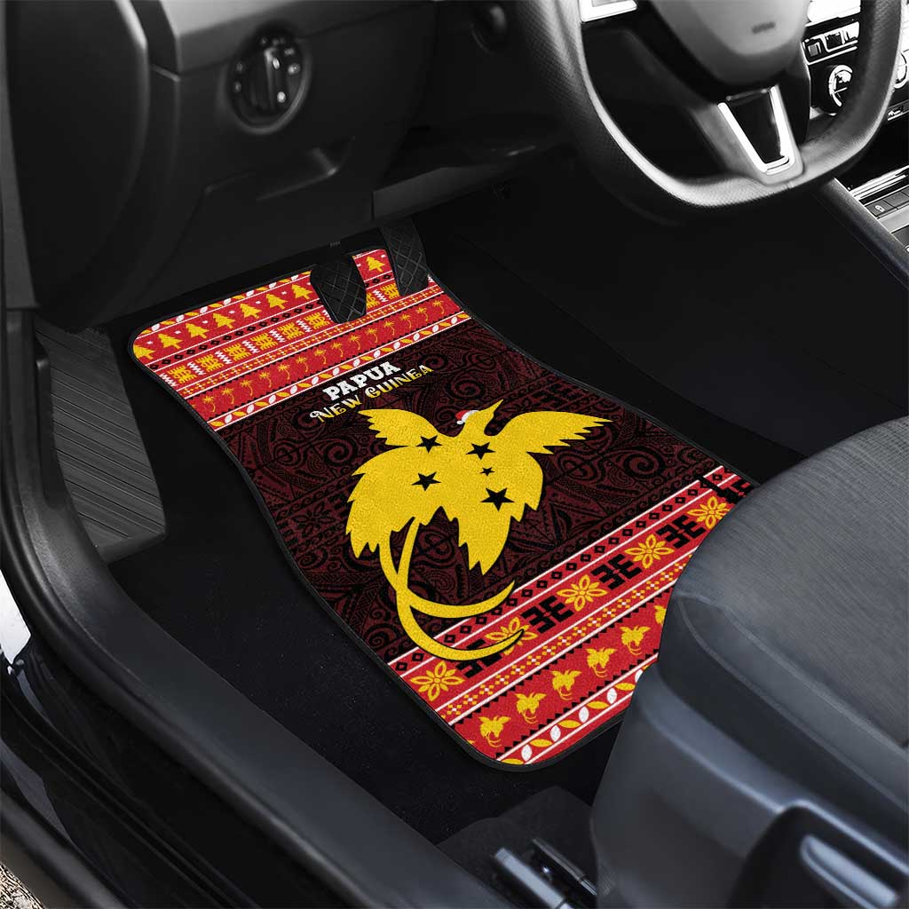 Papua New Guinea Christmas Car Mats Santa Raggiana LT05 - Polynesian Pride