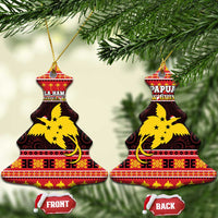 Papua New Guinea Christmas Ceramic Ornament Santa Raggiana LT05 Christmas Tree Red - Polynesian Pride