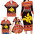 Papua New Guinea Christmas Family Matching Long Sleeve Bodycon Dress and Hawaiian Shirt Santa Raggiana