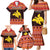 Papua New Guinea Christmas Family Matching Mermaid Dress and Hawaiian Shirt Santa Raggiana