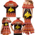 Papua New Guinea Christmas Family Matching Mermaid Dress and Hawaiian Shirt Santa Raggiana