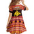 Papua New Guinea Christmas Family Matching Off The Shoulder Long Sleeve Dress and Hawaiian Shirt Santa Raggiana