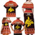 Papua New Guinea Christmas Family Matching Off Shoulder Maxi Dress and Hawaiian Shirt Santa Raggiana