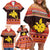 Papua New Guinea Christmas Family Matching Off Shoulder Short Dress and Hawaiian Shirt Santa Raggiana