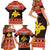 Papua New Guinea Christmas Family Matching Short Sleeve Bodycon Dress and Hawaiian Shirt Santa Raggiana