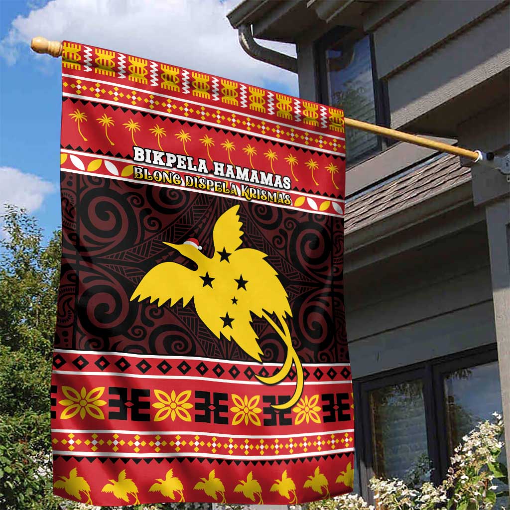Papua New Guinea Christmas Garden Flag Santa Raggiana LT05 - Polynesian Pride