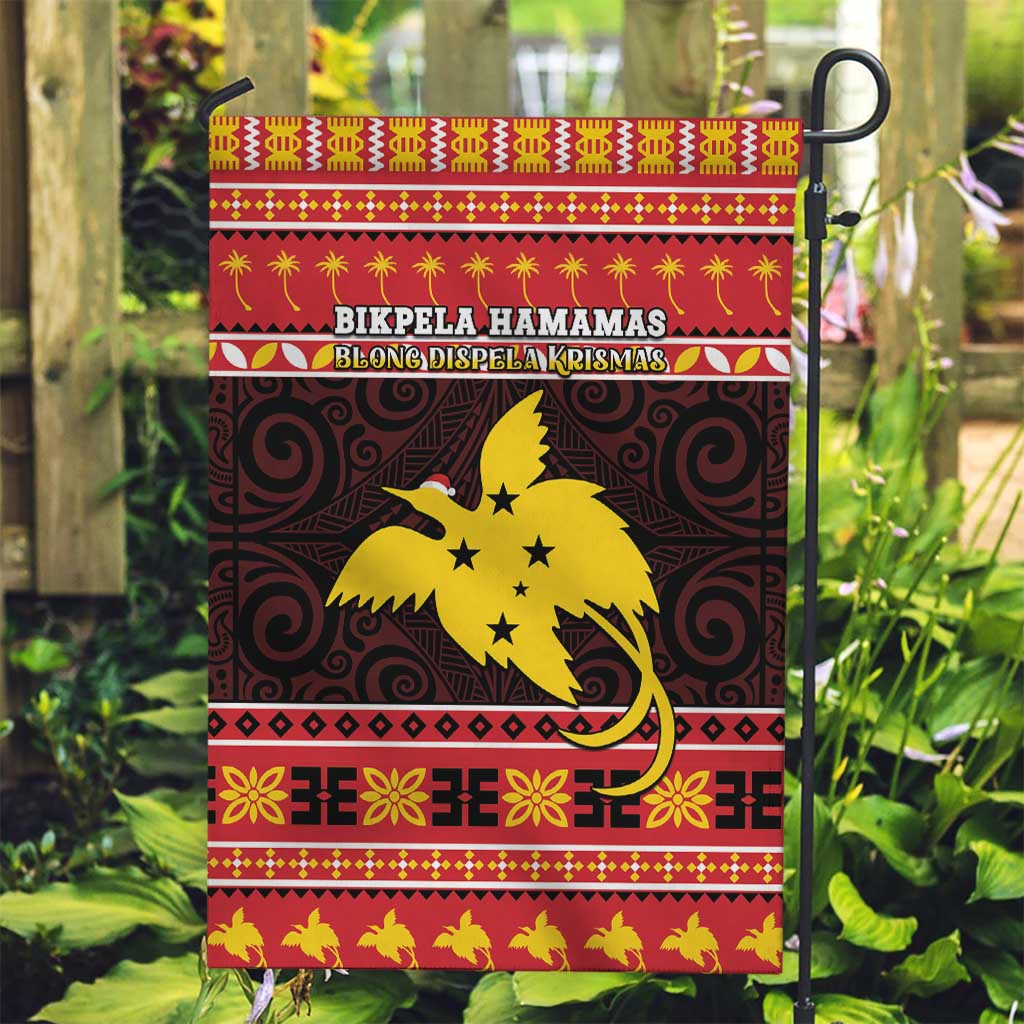 Papua New Guinea Christmas Garden Flag Santa Raggiana LT05 Garden Flag Red - Polynesian Pride