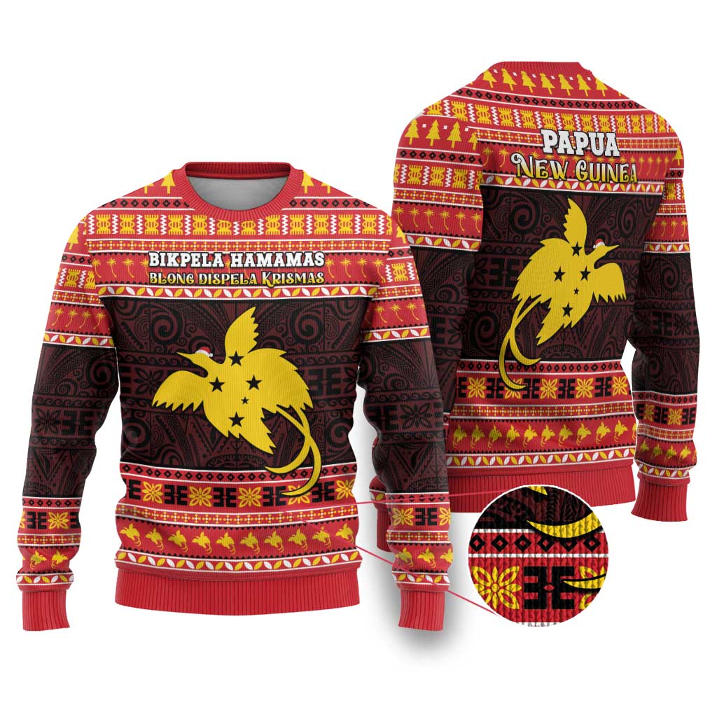 Papua New Guinea Christmas Ugly Christmas Sweater Santa Raggiana