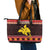 Papua New Guinea Christmas Leather Tote Bag Santa Raggiana